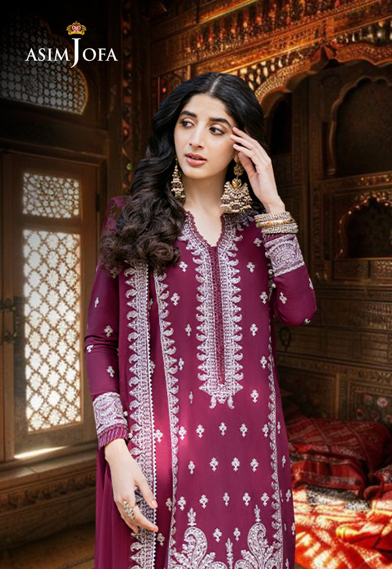 AJKM-02 EMBROIDERED POLY COTTON 3 PCS