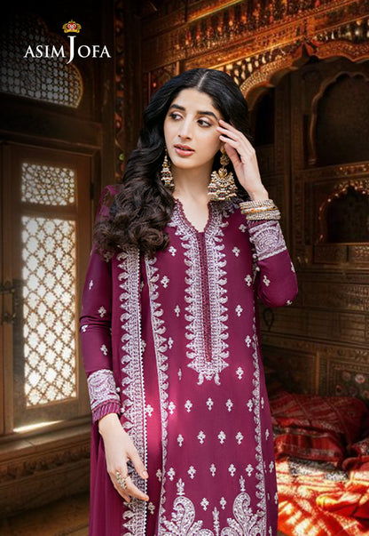AJKM-02 EMBROIDERED POLY COTTON 3 PCS
