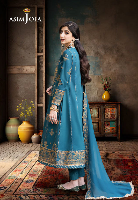 AJKM-04 EMBROIDERED SILK 3 PCS