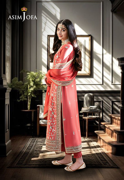 AJKM-12 EMBROIDERED SILK 3 PCS