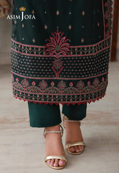 AJLPN-08 Embroidered Poly Silk Stitched 3pcs