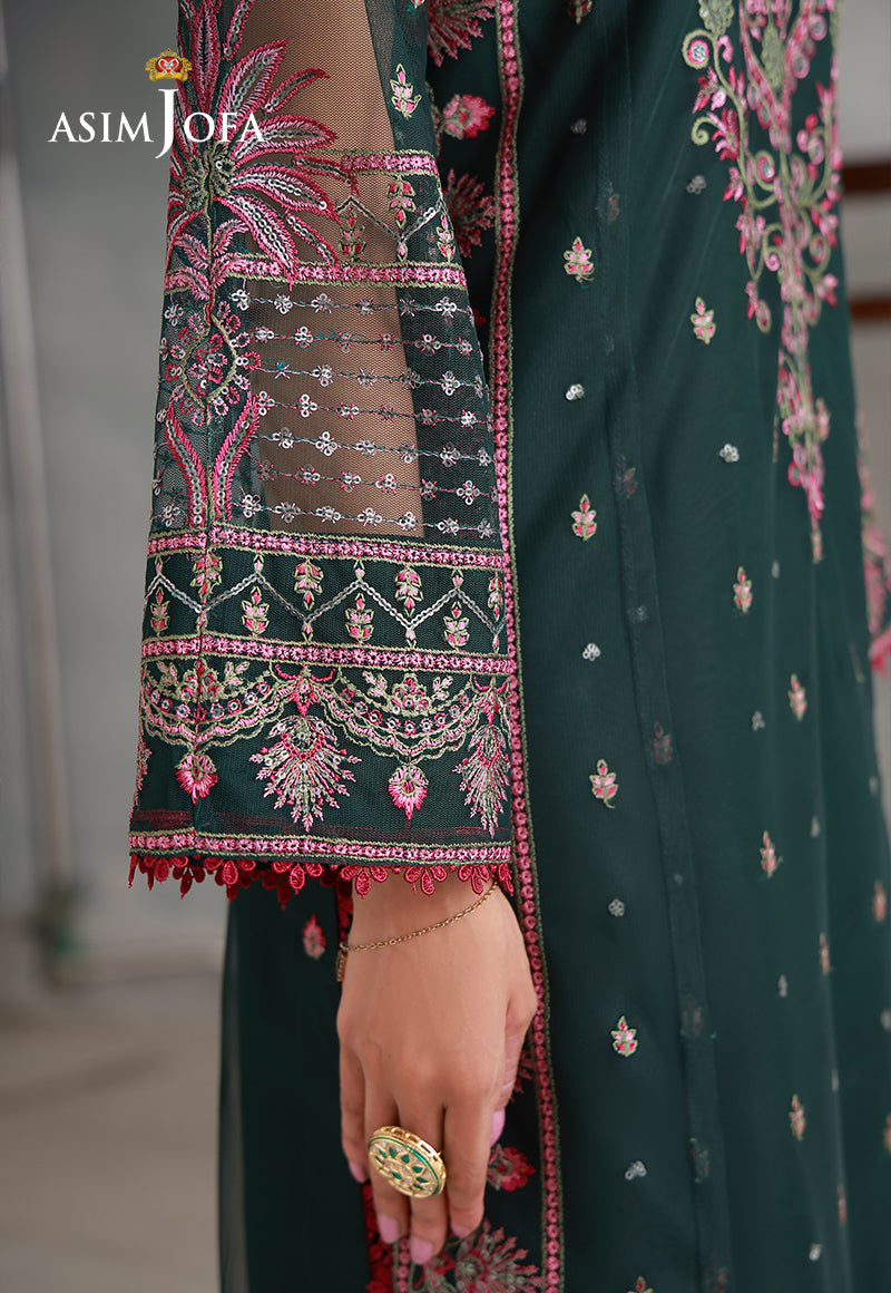AJLPN-08 Embroidered Poly Silk Stitched 3pcs