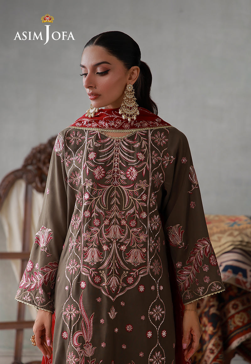 AJLPN-10 Embroidered Poly Silk Stitched 3pcs