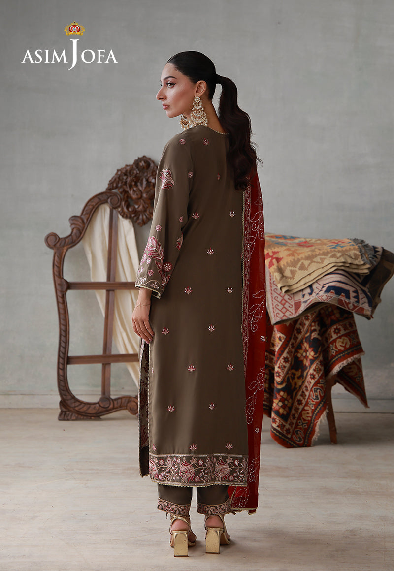 AJLPN-10 Embroidered Poly Silk Stitched 3pcs