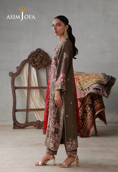 AJLPN-10 Embroidered Poly Silk Stitched 3pcs
