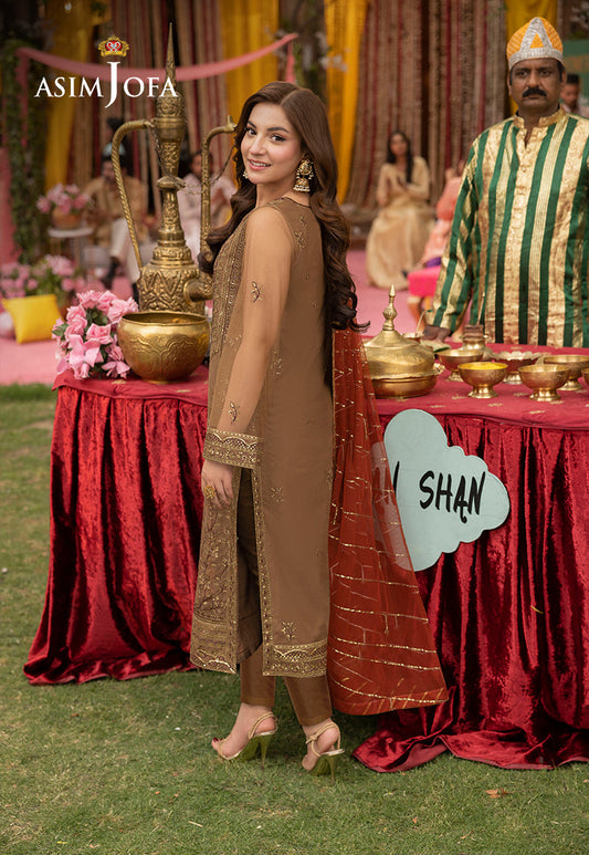 AJMJB-10 EMBROIDERED STITCHED NET 3 PCS