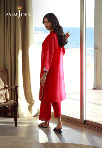 AJPB-139 EMBROIDERED SLUB RIB LAWN 2 PCS
