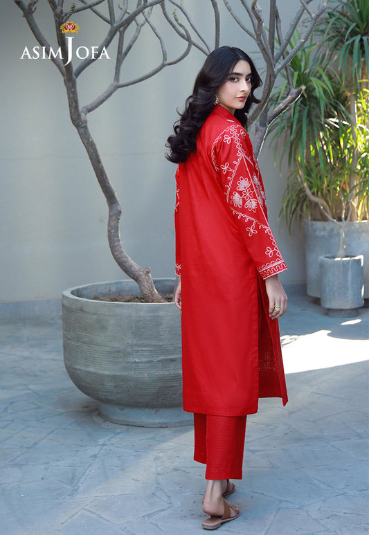AJPB-149 EMBROIDERED LAWN CHECK 2 PCS