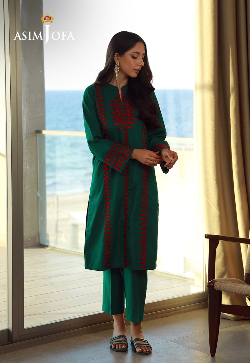 AJPB-150 EMBROIDERED LAWN CHECK 2 PCS