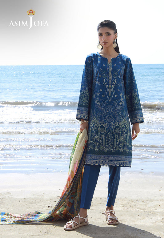 AJPB-154 PRINTED ARABIC LAWN 3 PCS
