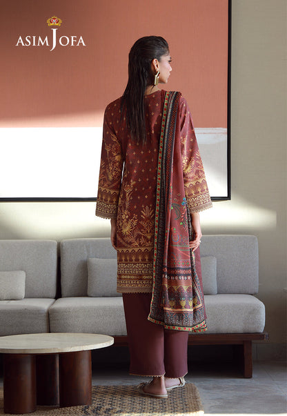 AJPB-155 PRINTED ARABIC LAWN 3 PCS