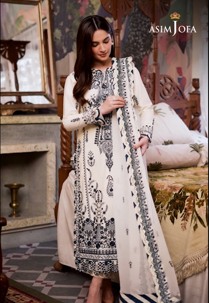 AJRN-01 EMBROIDERED PAPER COTTON 3 PCS