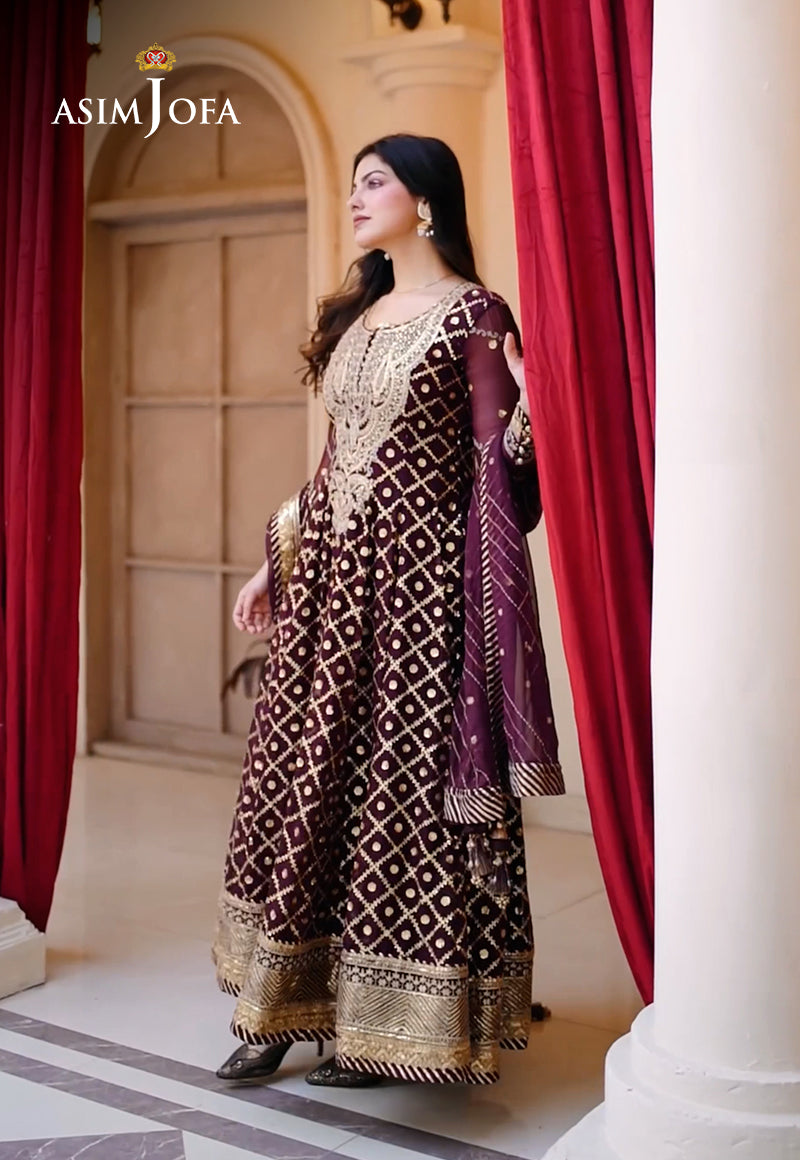 AJSH-04 EMBROIDERED CHIFFON 3 PCS