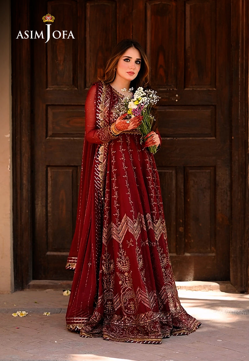 AJSH-16 EMBROIDERED CHIFFON 3 PCS