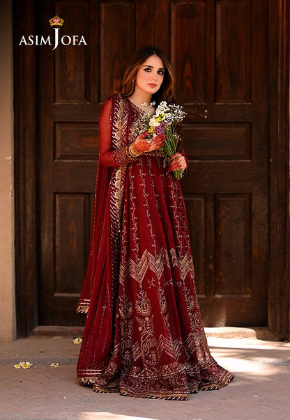 AJSH-16 EMBROIDERED CHIFFON 3 PCS
