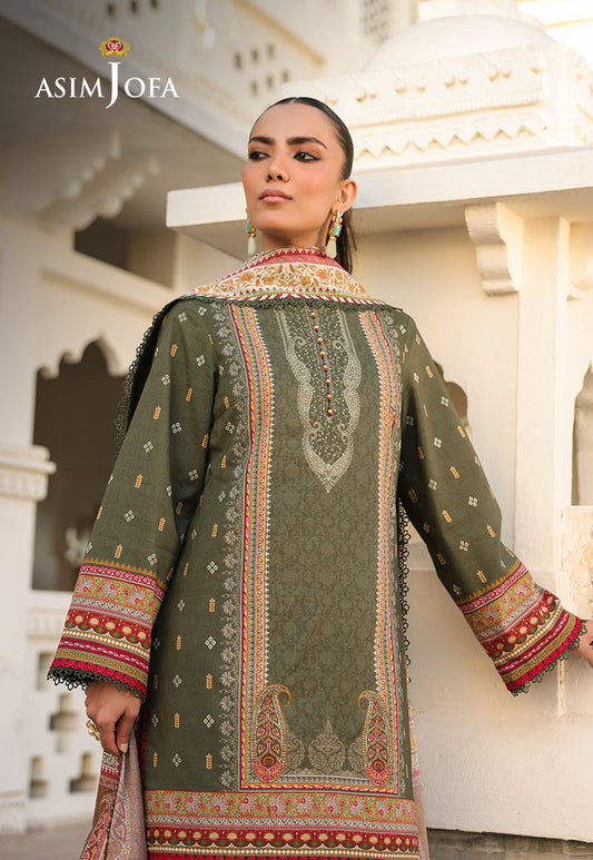 AJUBF-74 DIGITAL PRINTED LAWN 3 PCS