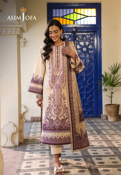 AJUBF-85 DIGITAL PRINTED LAWN 3 PCS