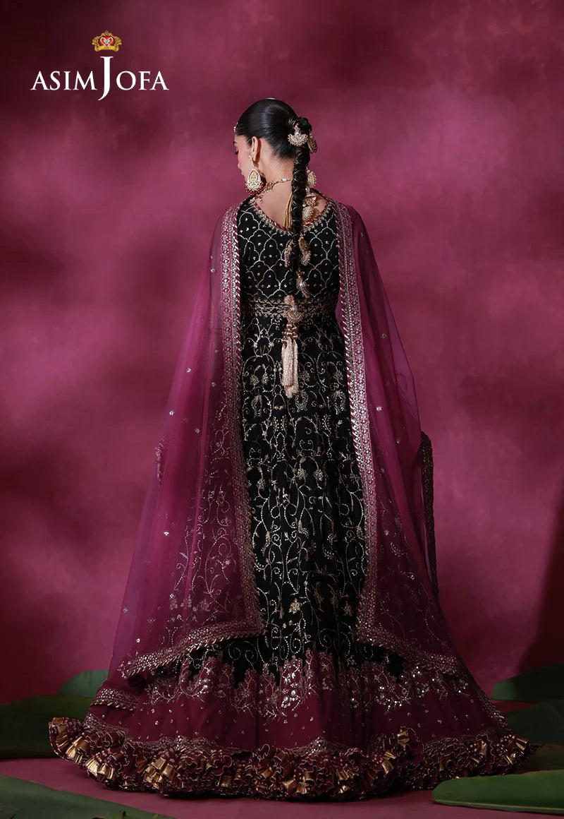 AJULFI-01 Embroidered Net Unstitched 2 Pcs