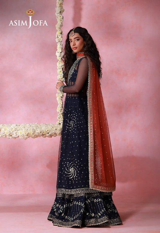 AJULFI-05 Embroidered Chiffon Unstitched 3 Pcs