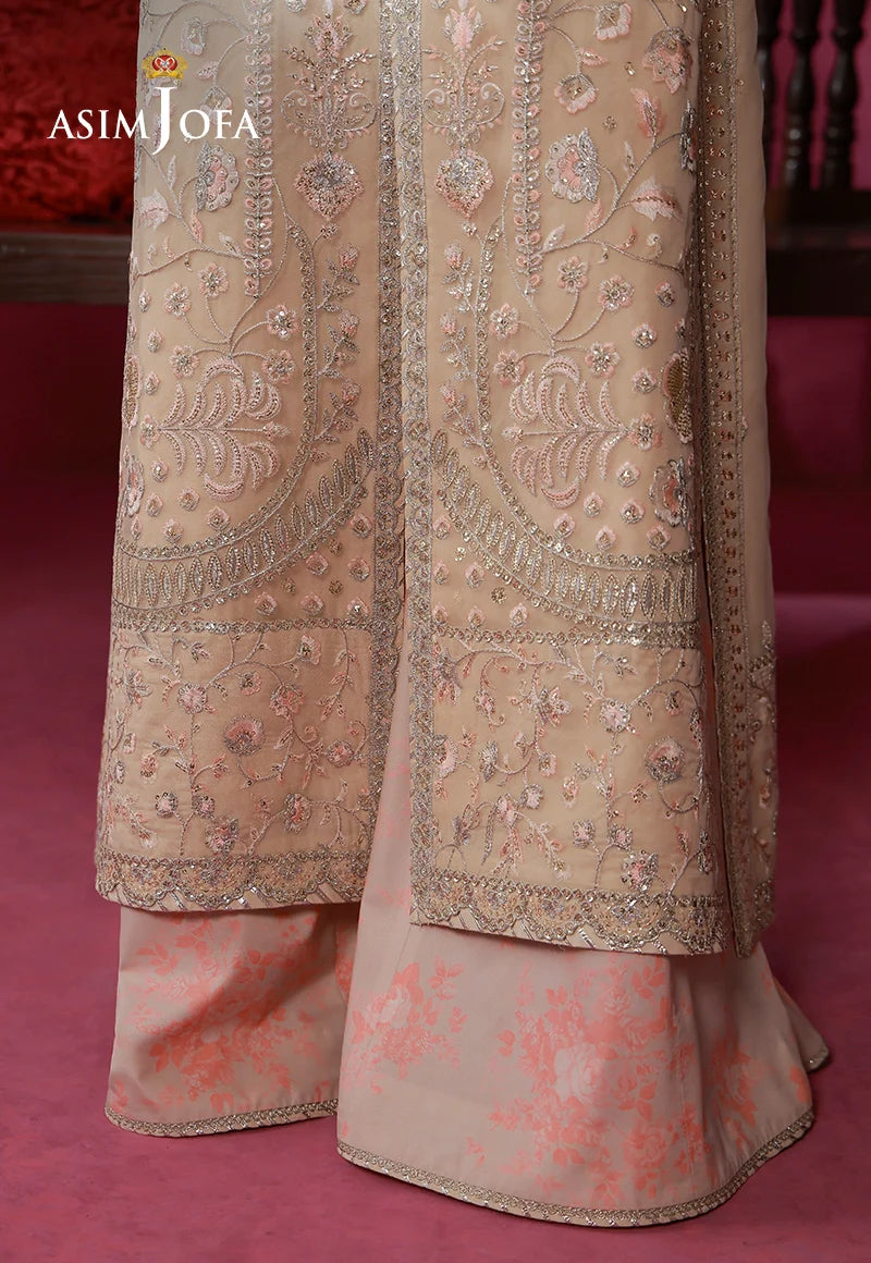 AJULFI-08 Embroidered Organza Unstitched 3 Pcs
