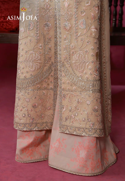 AJULFI-08 Embroidered Organza Unstitched 3 Pcs