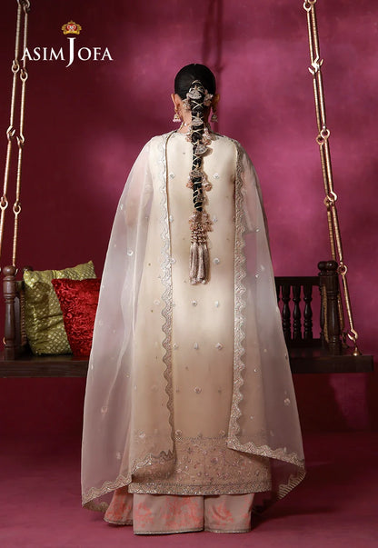 AJULFI-08 Embroidered Organza Unstitched 3 Pcs