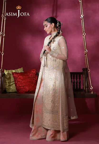 AJULFI-08 Embroidered Organza Unstitched 3 Pcs
