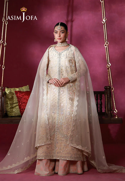 AJULFI-08 Embroidered Organza Unstitched 3 Pcs