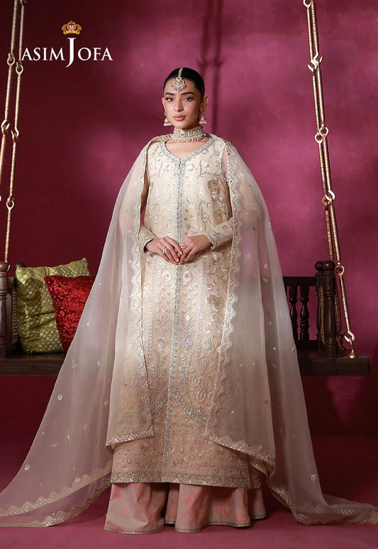 AJULFI-08 Embroidered Organza Unstitched 3 Pcs
