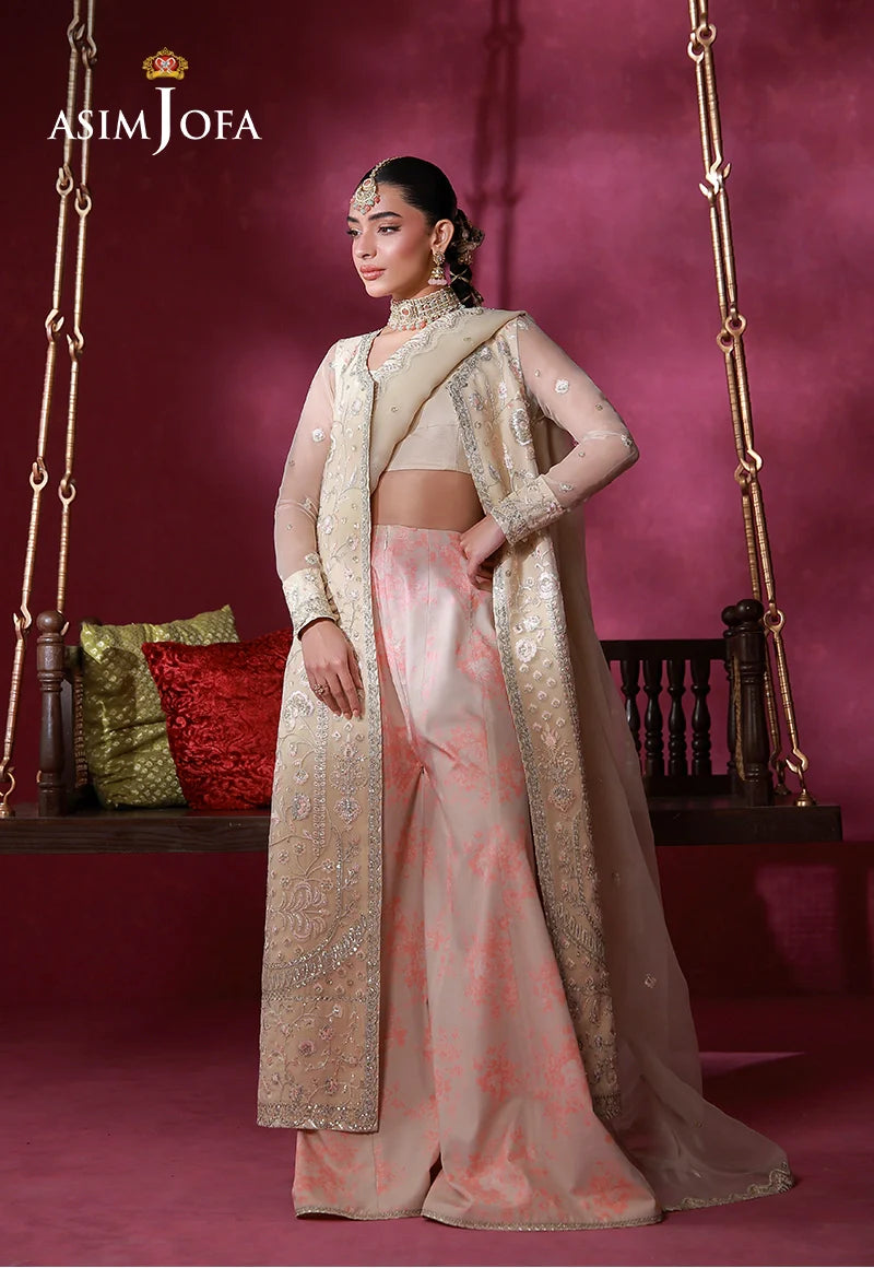 AJULFI-08 Embroidered Organza Unstitched 3 Pcs