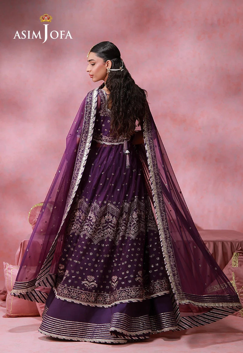 AJULFI-09 Embroidered Net Unstitched 2 Pcs