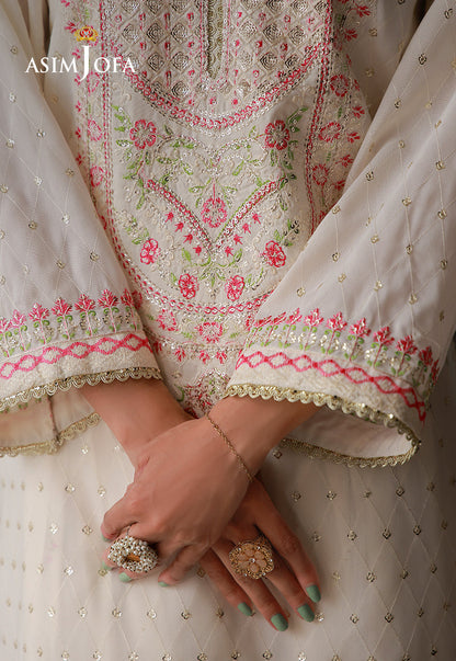 AJLPN-01 Embroidered Poly Silk Stitched 3pcs