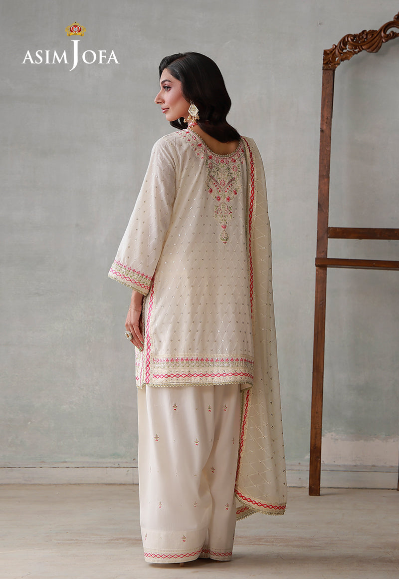 AJLPN-01 Embroidered Poly Silk Stitched 3pcs