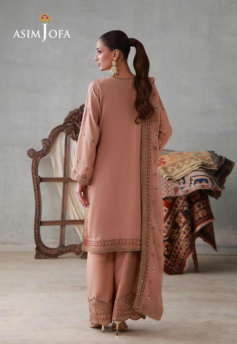 AJLPN-02 Embroidered Poly Silk Stitched 3pcs