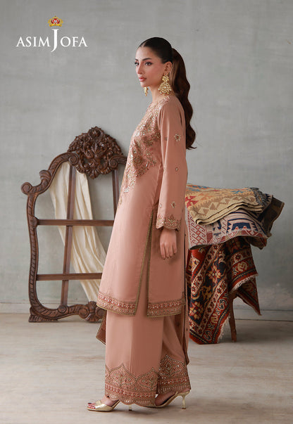 AJLPN-02 Embroidered Poly Silk Stitched 3pcs