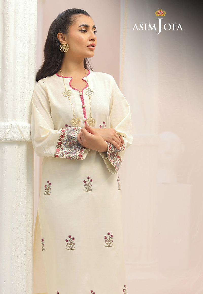 AJWS-01 (1-PC) EMBROIDERED SELF JACQUARD 1 PC