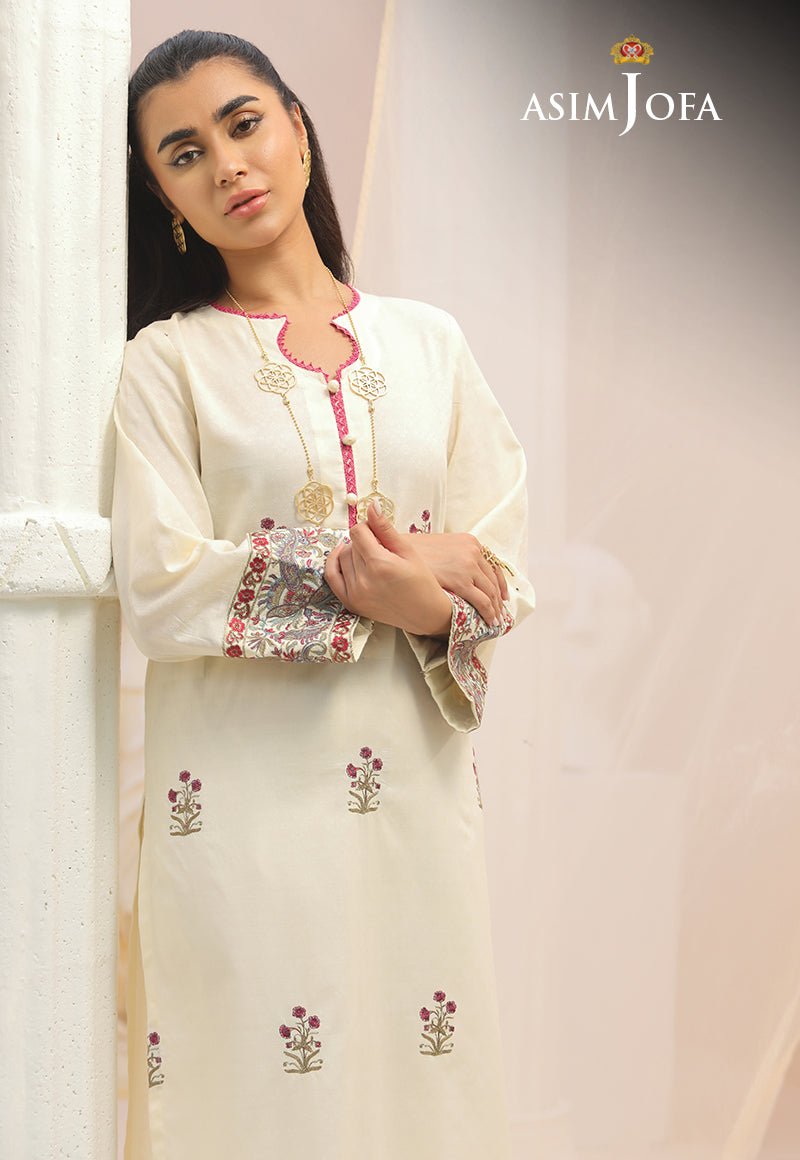 AJWS-01 (1-PC) EMBROIDERED SELF JACQUARD 1 PC