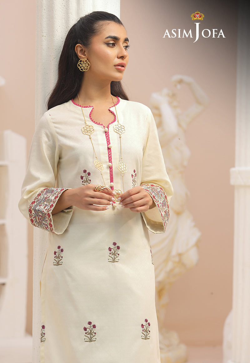 AJWS-01 (1-PC) EMBROIDERED SELF JACQUARD 1 PC