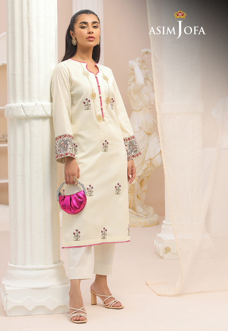 AJWS-01 (1-PC) EMBROIDERED SELF JACQUARD 1 PC