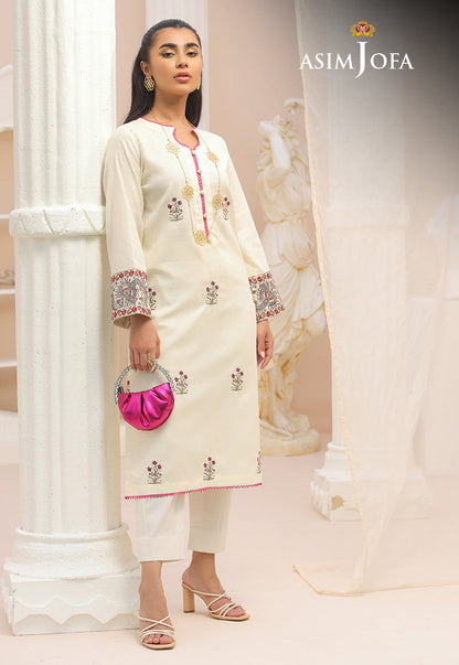 AJWS-01 (1-PC) EMBROIDERED SELF JACQUARD 1 PC