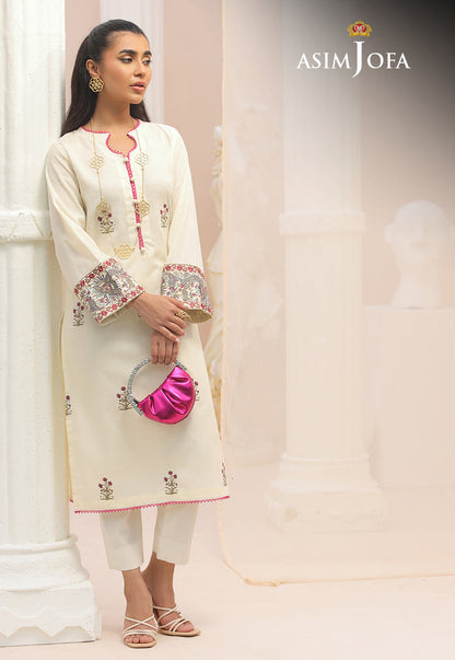 AJWS-01 (1-PC) EMBROIDERED SELF JACQUARD 1 PC