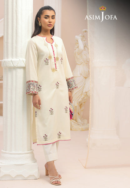AJWS-01 (1-PC) EMBROIDERED SELF JACQUARD 1 PC