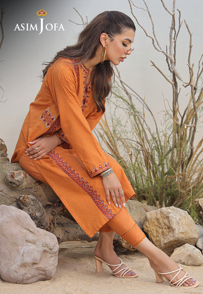 AJWS-02 (1-PC) EMBROIDERED SELF JACQUARD 1 PC