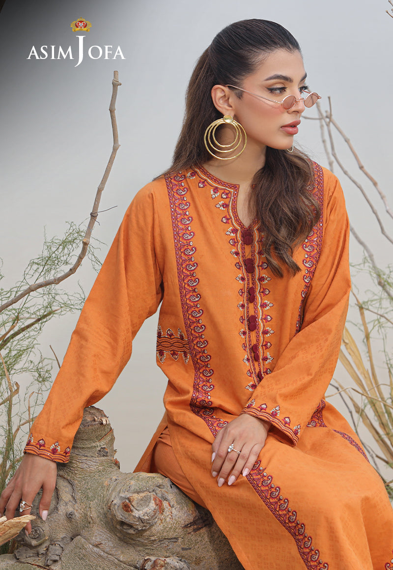 AJWS-02 (1-PC) EMBROIDERED SELF JACQUARD 1 PC