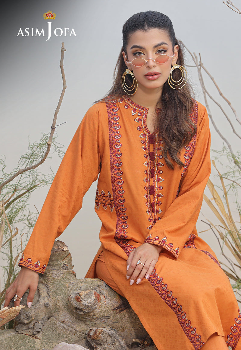 AJWS-02 (1-PC) EMBROIDERED SELF JACQUARD 1 PC