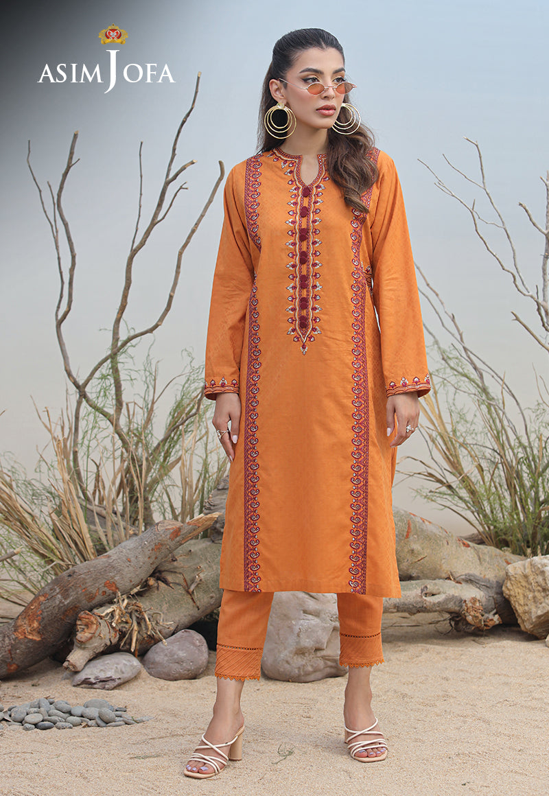 AJWS-02 (1-PC) EMBROIDERED SELF JACQUARD 1 PC