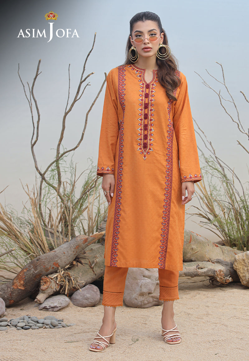 AJWS-02 (1-PC) EMBROIDERED SELF JACQUARD 1 PC