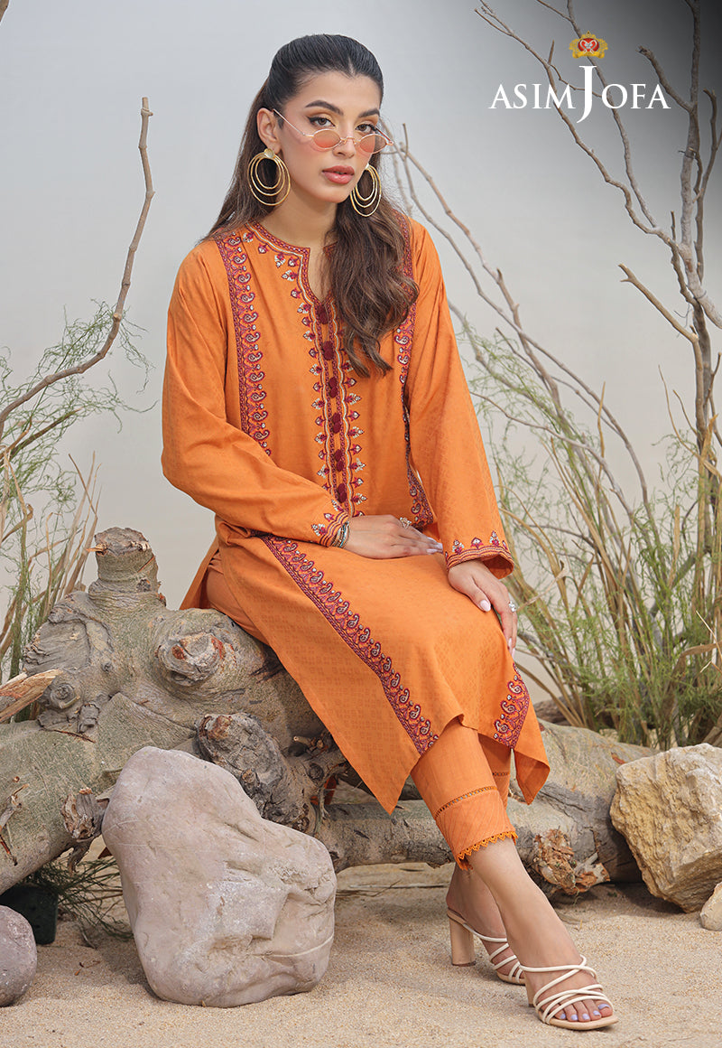 AJWS-02 (1-PC) EMBROIDERED SELF JACQUARD 1 PC