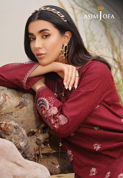 AJWS-03 (1-PC) EMBROIDERED SELF JACQUARD 1 PC