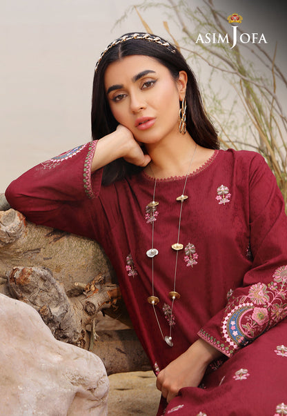 AJWS-03 (1-PC) EMBROIDERED SELF JACQUARD 1 PC